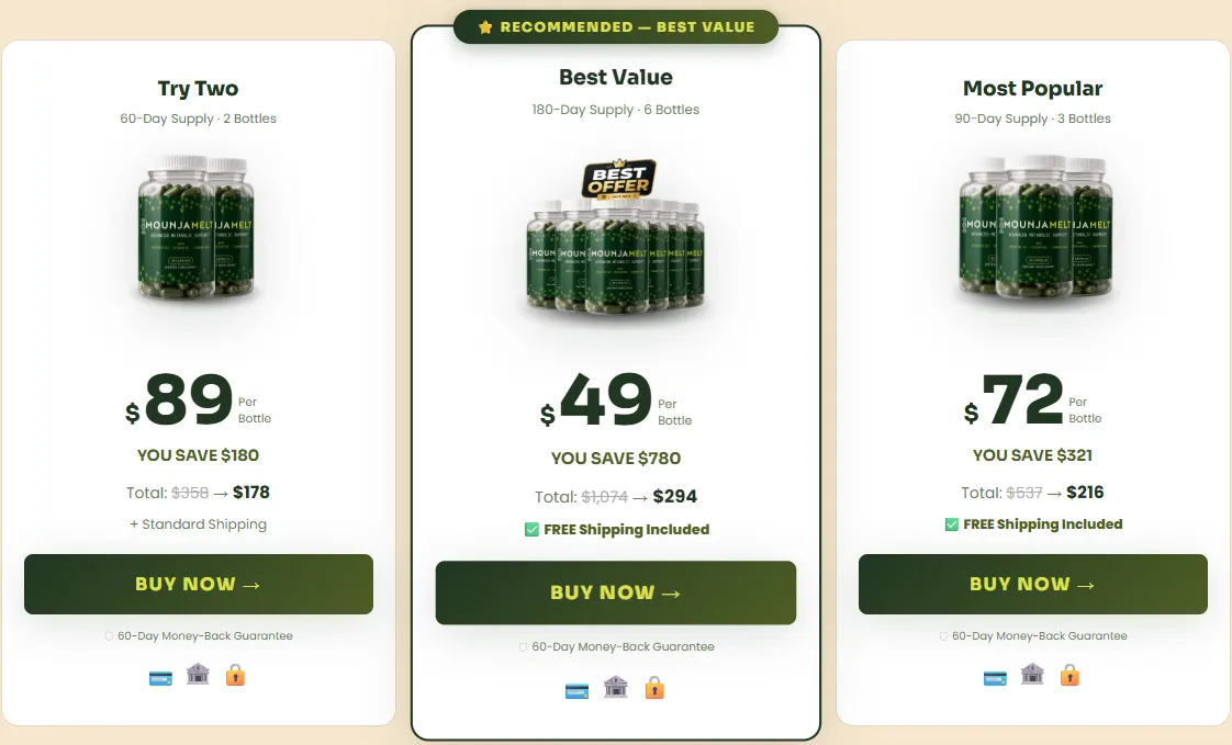 MounjaMelt Official Price Packages and Discount Offers